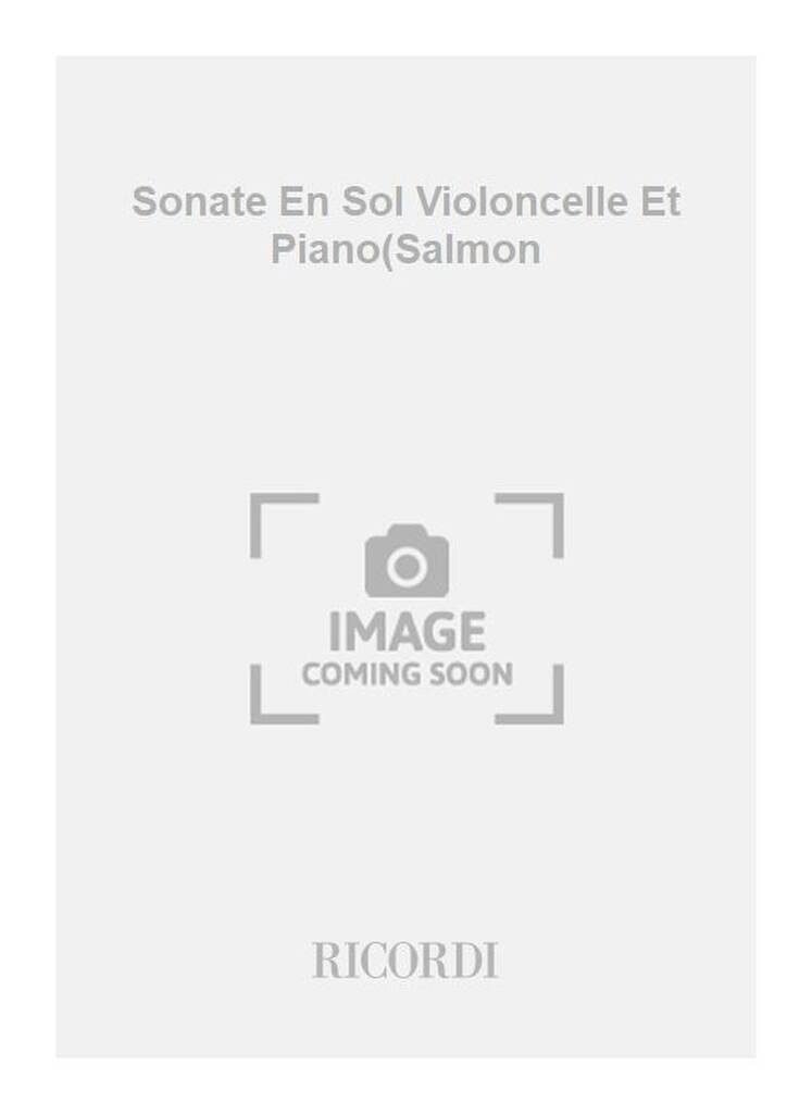 Sonate En Sol Violoncelle Et Piano(Salmon